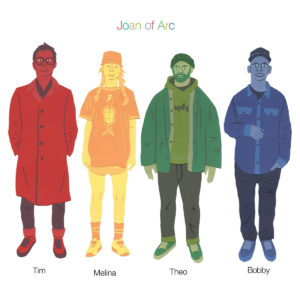 JOAN OF ARC- “Tim Melina Theo Bobby” cover album