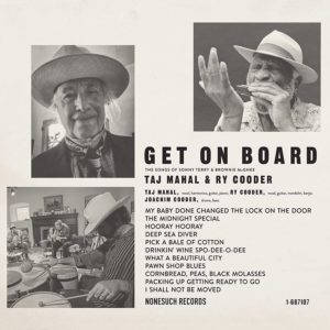 TAJ MAHAL & RY COODER – ‘Get On Board: The Songs Of Sonny Terry & Brownie McGhee’ cover album